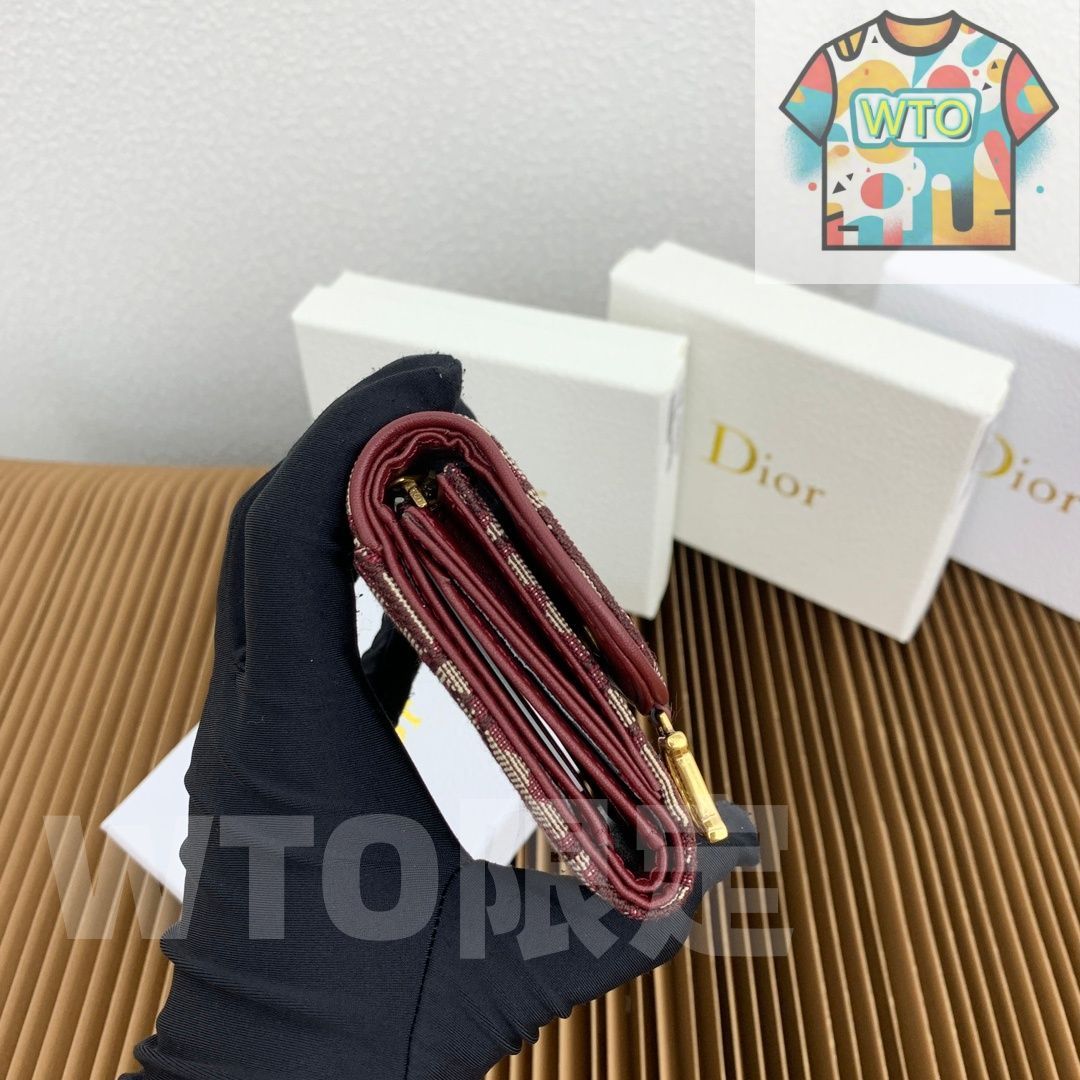 WTO通販 Dior ロータス ウォレット オブリークプリント 馬鐙 D チャーム付き コンパクトで実用的なデザイン -WTO輸入-ZKI86 MERCADOAVALIA_COM_BR