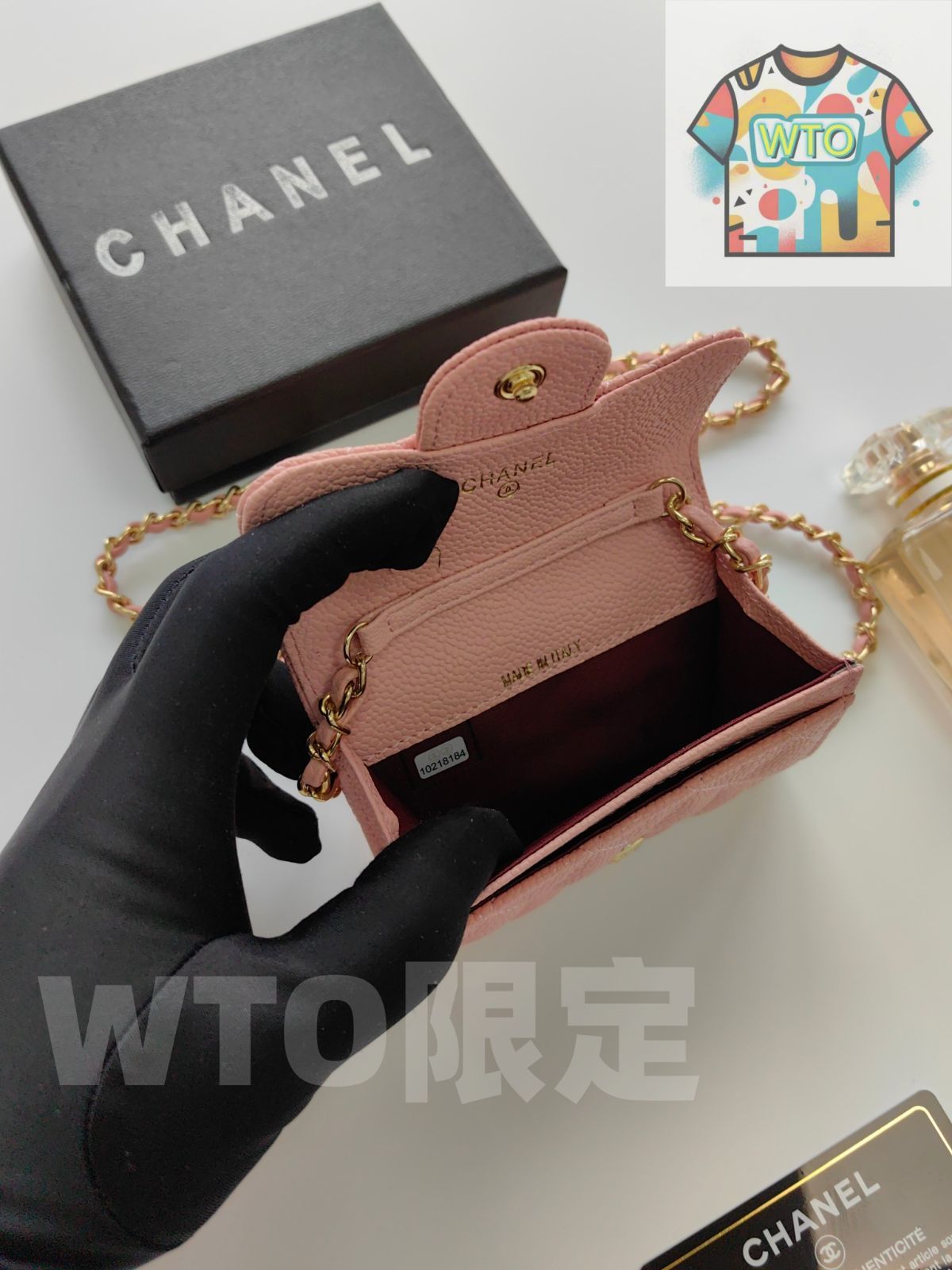  WTO通販 A 8937 コインケース ボールチェックキャビアレザー コンパクトでスタイリッシュなデザイン -WTO輸入-KVX 95 長財布 小物