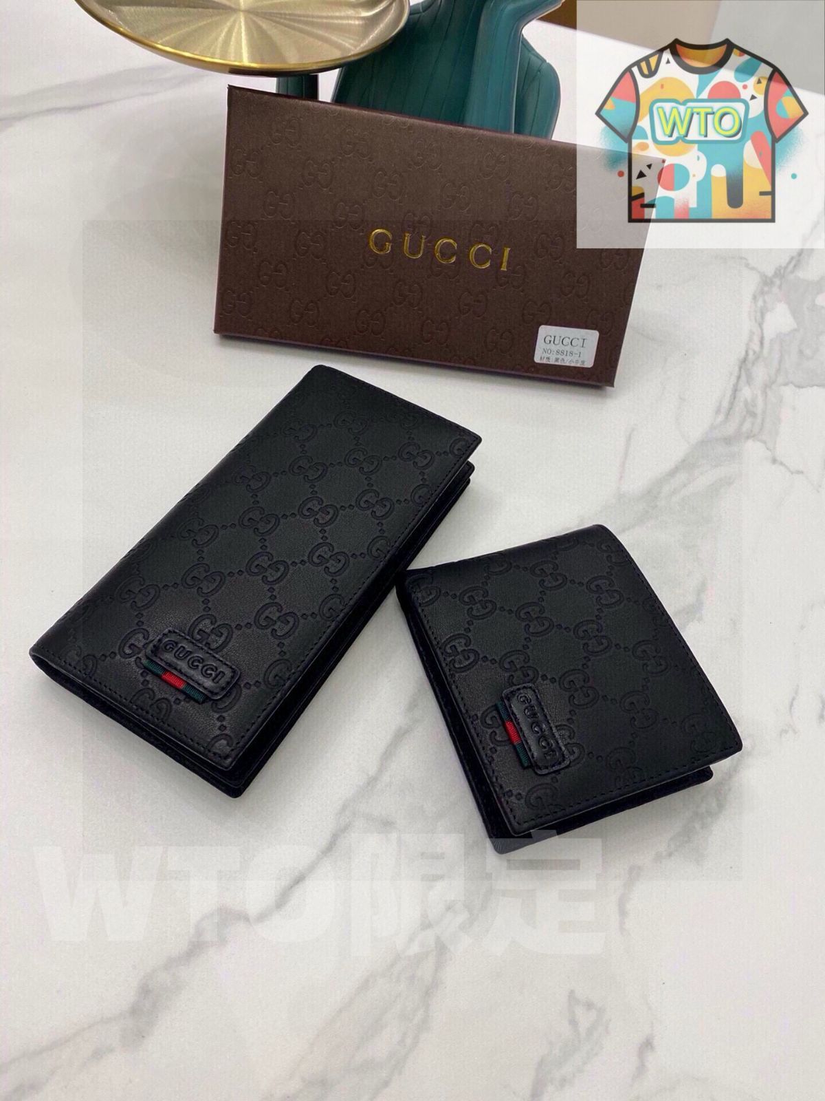 WTO通販 Gucci 8818 メンズウォレット レザー使用 実用的でスタイリッシュなデザイン -WTO輸入-ZQU27