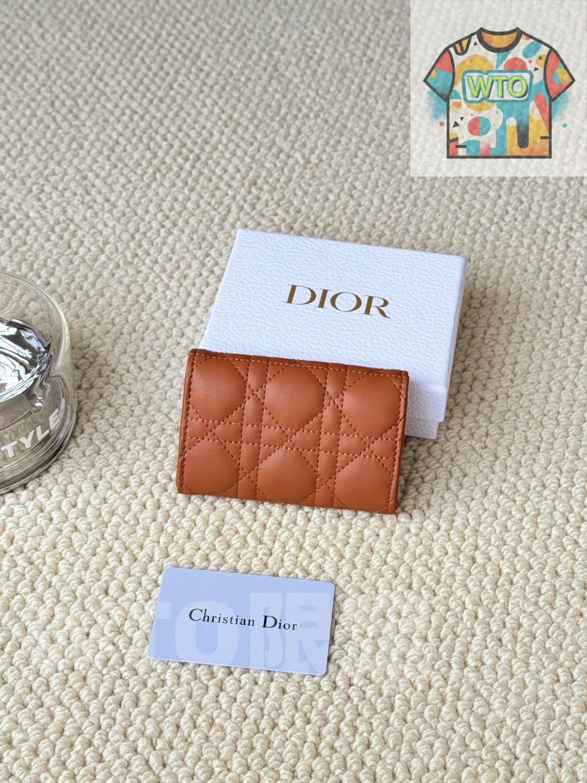 WTO通販 My Dior Glycine ウォレット ラズベリーピンク 藤の花モチーフ エレガントで実用的なデザイン -WTO輸入-IIB44