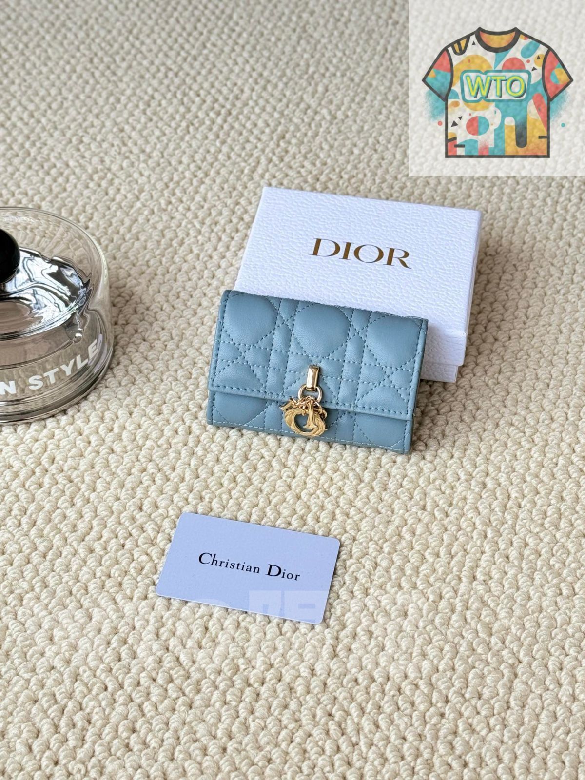 WTO通販 My Dior Glycine ウォレット ラズベリーピンク 藤の花モチーフ エレガントで実用的なデザイン -WTO輸入-NGX00