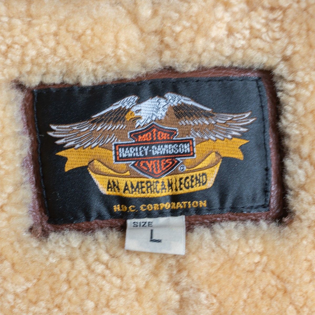 雰囲気抜群】HARLEY DAVIDSON【B-6 ムートンボンバージャケット】L