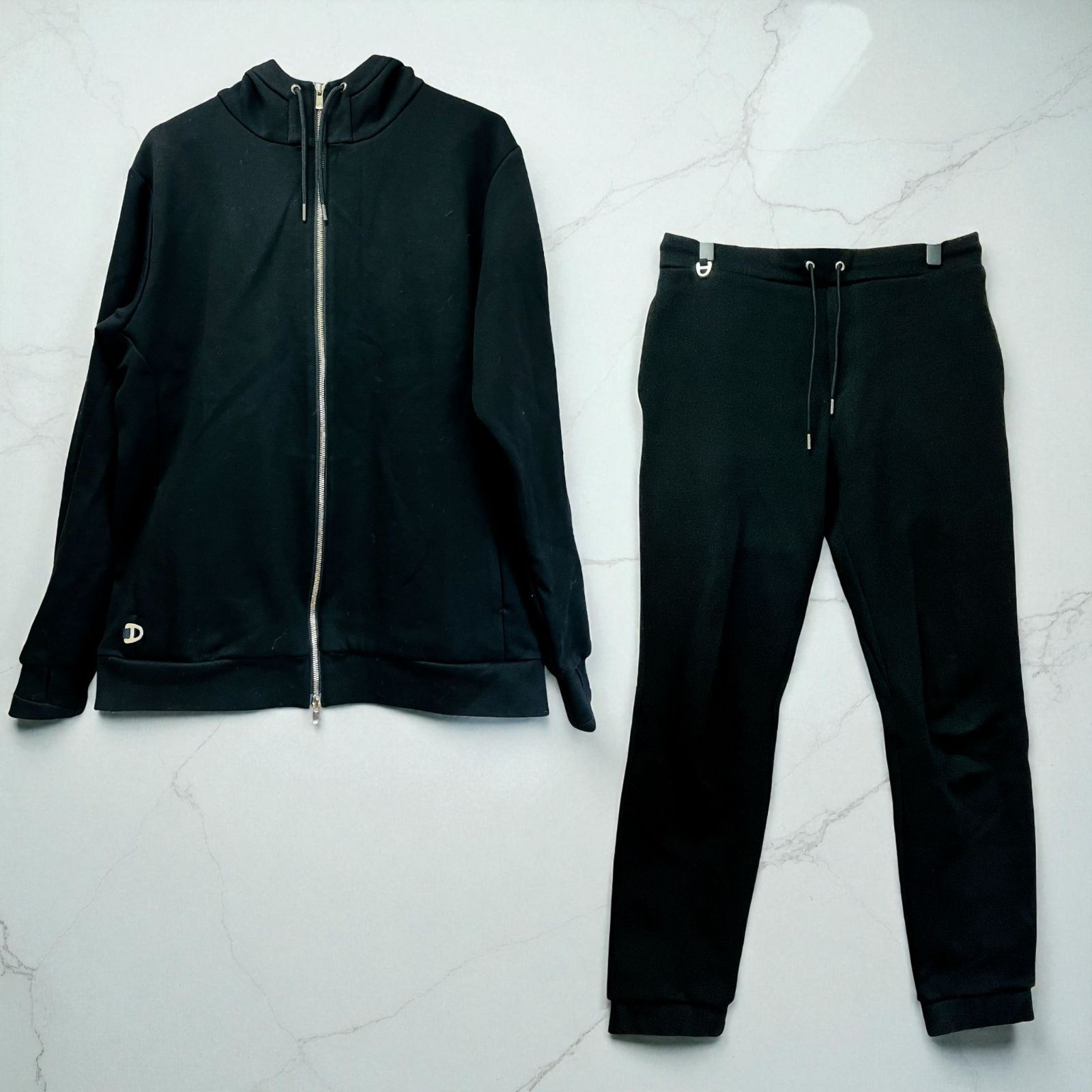 CITERA シテラ セットアップ ジップアップパーカー スウェットパンツ ブラック XL 4502-25220 4502-21211