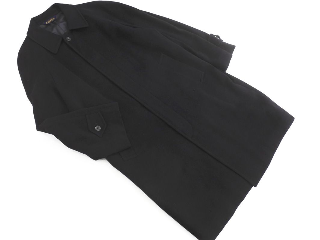BROOKS BROTHERS ブルックスブラザーズ カシミヤ混 ステン コート size40 紺 メンズ