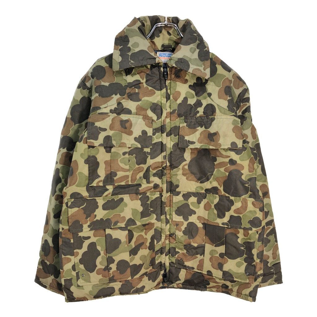 70年代 カナダ製 MUSTANG SPORT WEAR The Floater ダックハンターカモ ハンティングジャケット アウトドア メンズ L相当 古着 V8128