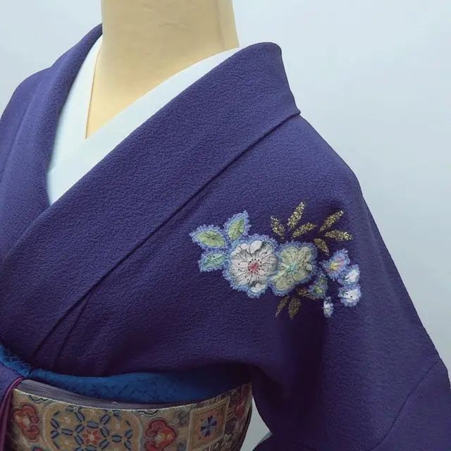 百華❀Y3865◇美品 やまと誂製 翠山工房 桐屋の辻が花 絞り 一つ紋