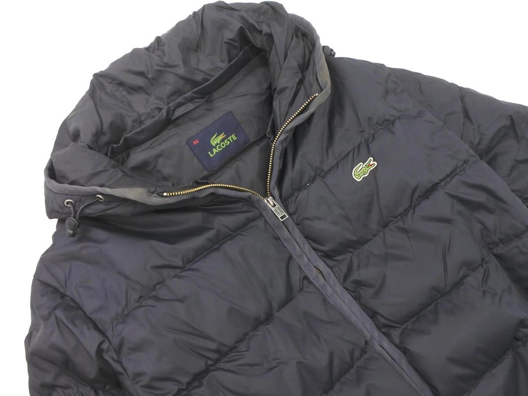 LACOSTE ラコステ ダウン ジャケット size50 黒 メンズ