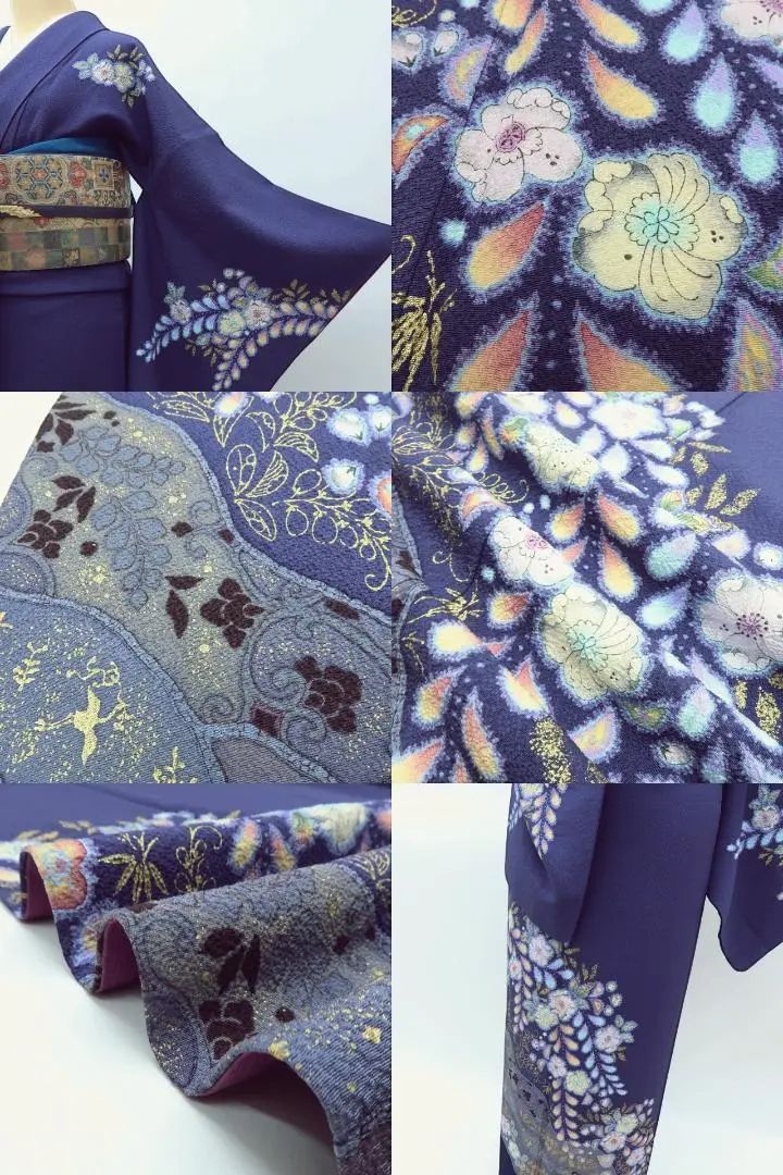 百華❀Y3865◇美品 やまと誂製 翠山工房 桐屋の辻が花 絞り 一つ紋