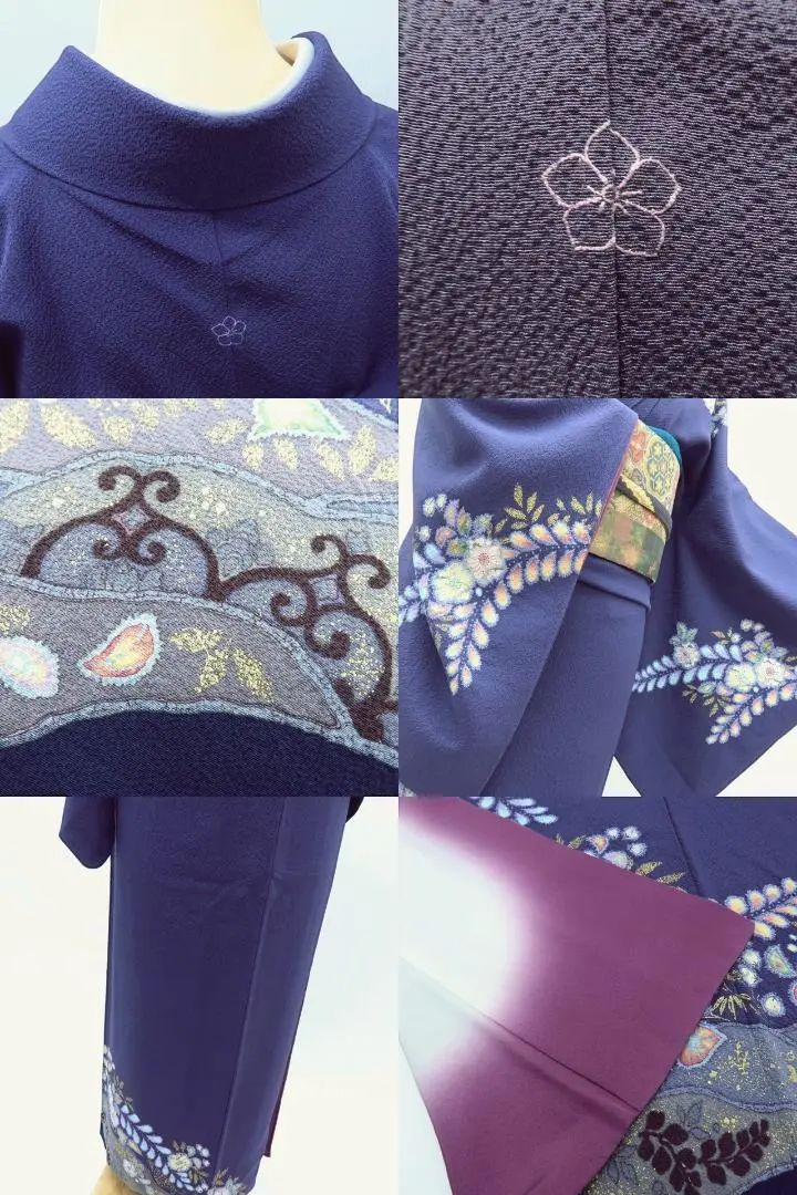 百華❀Y3865◇美品 やまと誂製 翠山工房 桐屋の辻が花 絞り 一つ紋