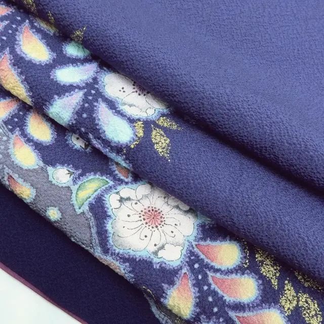 百華❀Y3865◇美品 やまと誂製 翠山工房 桐屋の辻が花 絞り 一つ紋