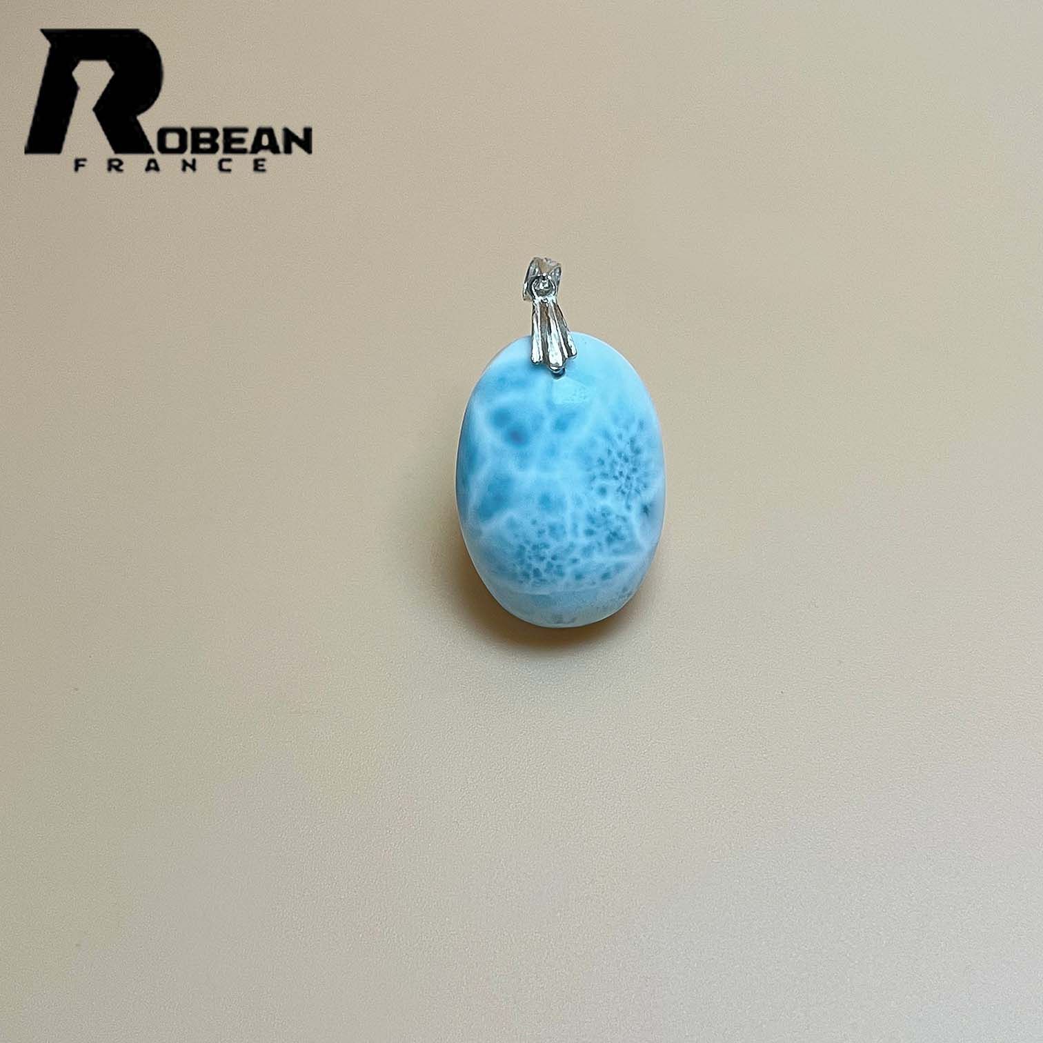 上品 EU製 定価13万円 ROBEAN ラリマーペンダント パワーストーン 天然石 お守り プレゼント 約27 19 11.5mm ML815509