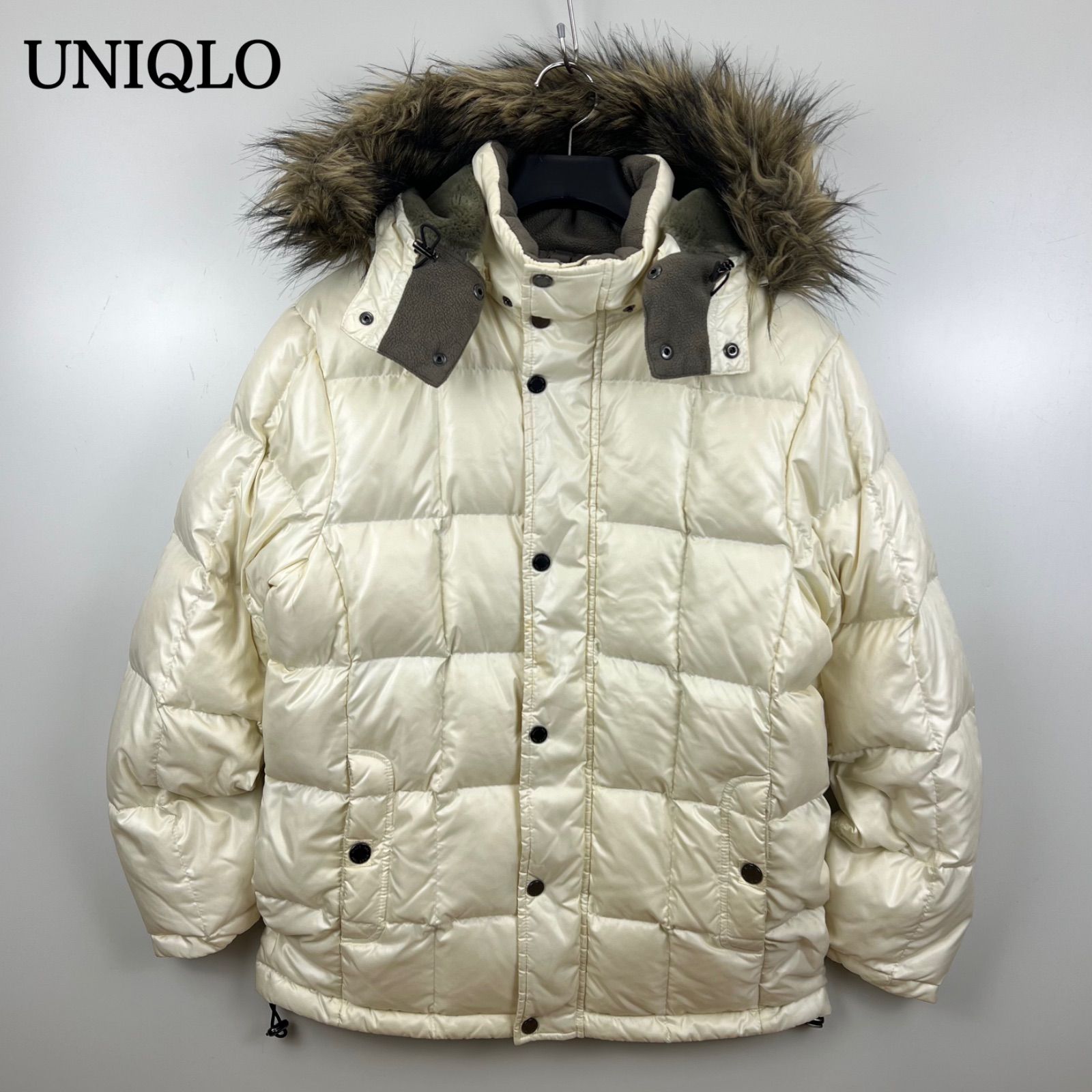 UNIQLO 00s y2k archive fur hoodie down jacket M ユニクロ 