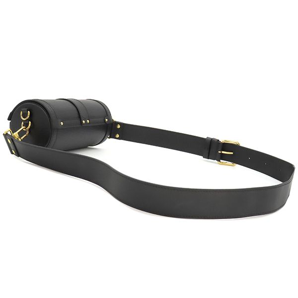 ルイヴィトン LOUIS VUITTON ショルダーバッグ パピヨン トランクバッグ エピレザー ノワール ゴールド金具 黒 チェーンストラップ M58655 RFID