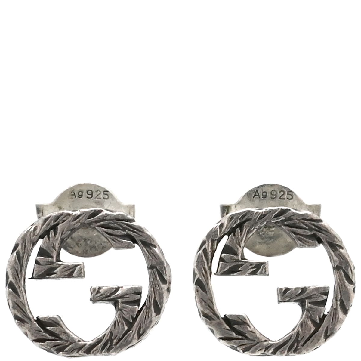 グッチ GUCCI ピアス インターロッキングG シルバー925 シルバー AG925 箱