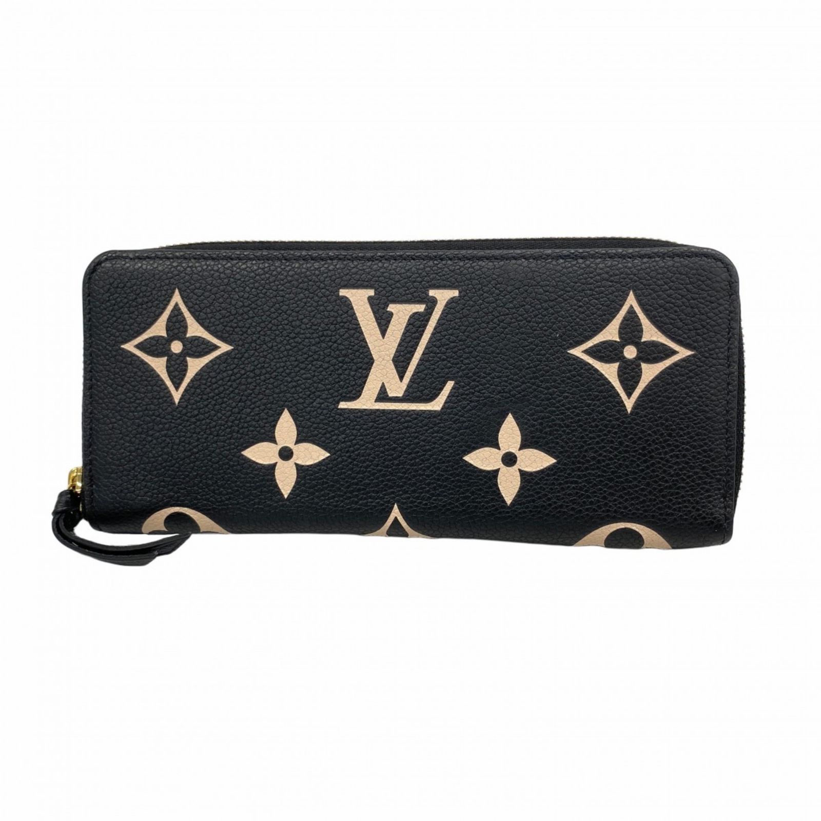 ルイ ヴィトン Louis Vuitton ルイ ヴィトン 長財布 モノグラム アンプラント バイ ポルトフォイユクレマンス M82338 ブラック ベージュレディース