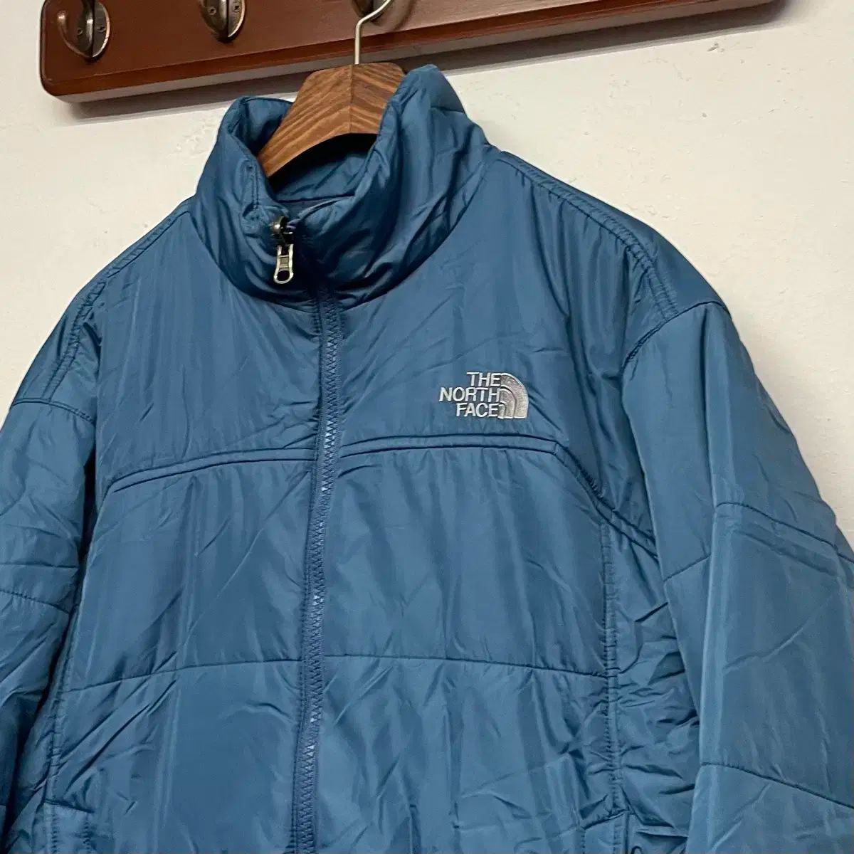 ザノースフェイス エクセルロフト ブルー ダウン ジャケット