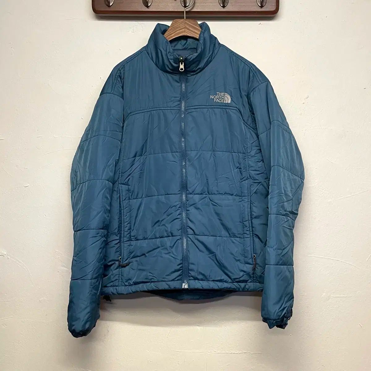 ザノースフェイス エクセルロフト ブルー ダウン ジャケット