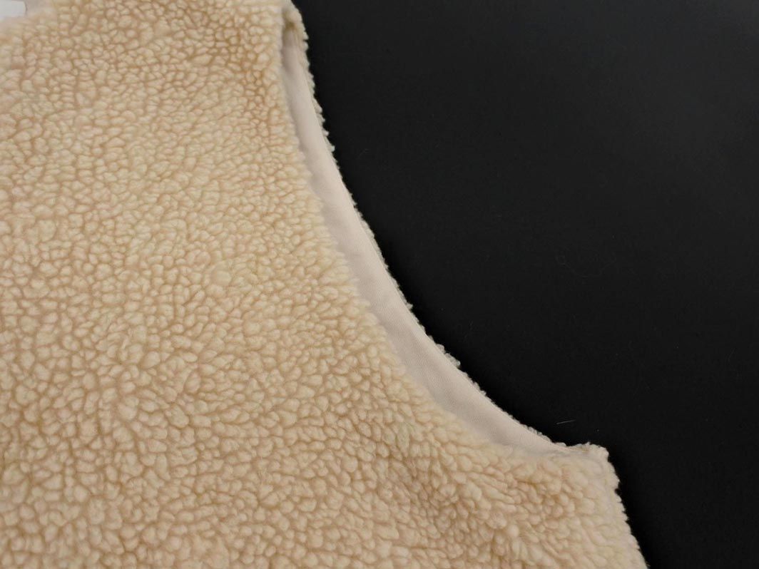  SACRA サクラ ウール混 ボア ショート丈 ベスト size 38 アイボリー レディース ベスト ジレ ベスト ジレ ビスチェ