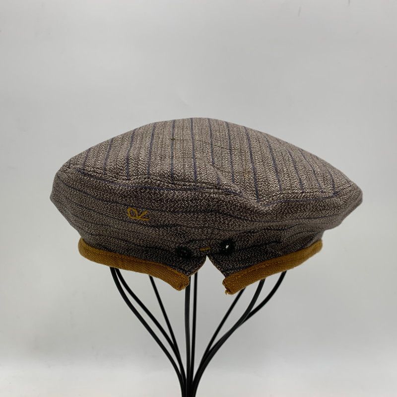 緊急大幅値下げ！ 品 45R フォーティファイブ アール 80790152 撚杢コットンツイードのベレー 帽子 185-251112-as-04-izu 5☆大好評！