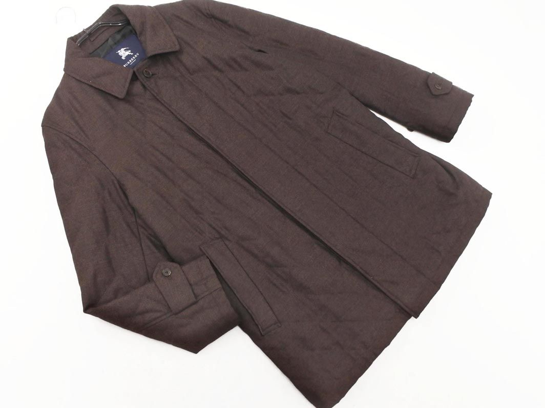 BURBERRY バーバリー ウール キルティング コート sizeM 茶 メンズ