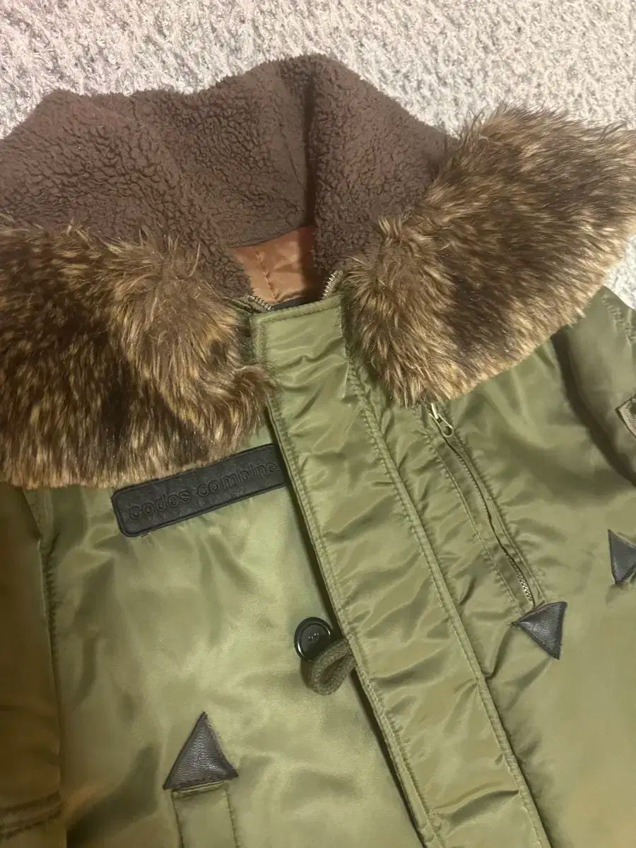 アンダーカバー ファー カラ カーキ ダウン スノーケル パーカ95