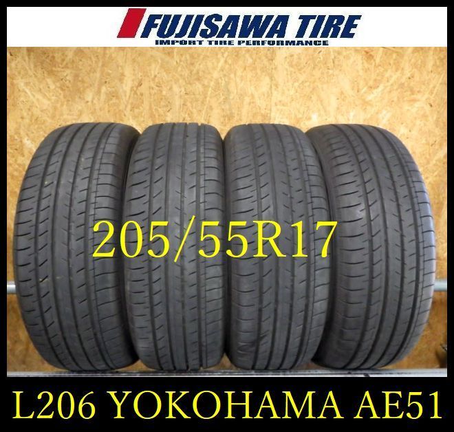 L 206 製造 約8部山 BluEarth GT AE 51 205 55 R 17 4本