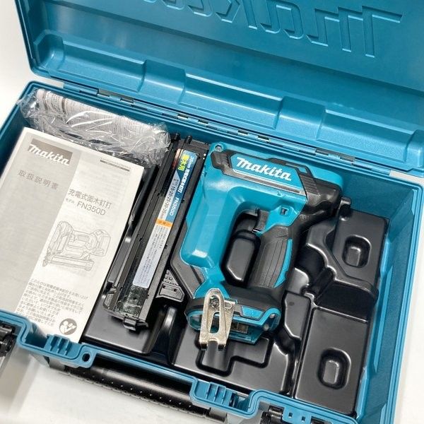 マキタ makita 18 V 充電式面木釘打 FN 350 D 本体 ケース 仕上釘35 mm コードレス 釘打機 電動工具 ≡DT 6810