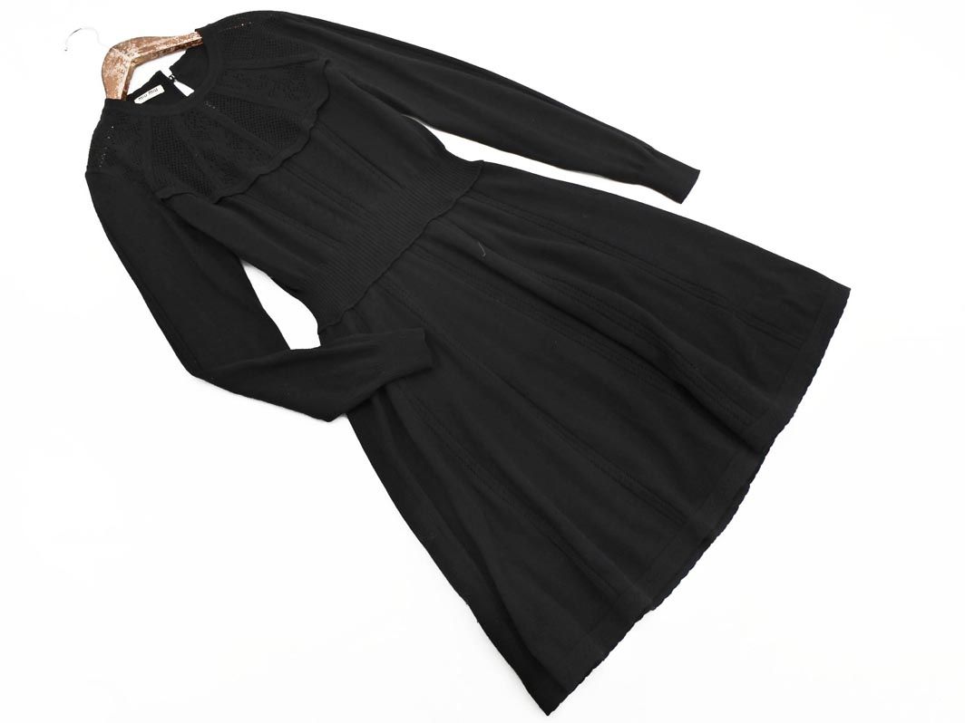 miu miu ミュウミュウ ウール ニット ワンピース size40 黒 レディース