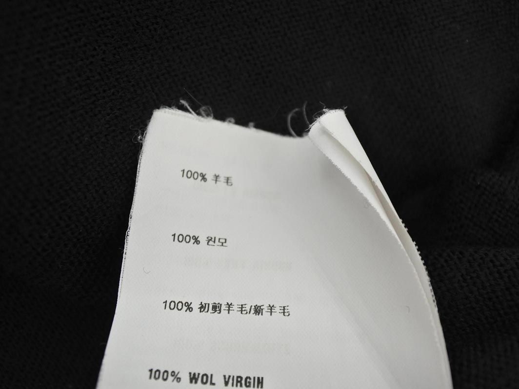  miu ミュウミュウ ウール ニット ワンピース size 40 黒 レディース 長袖 七分袖 ミニワンピース