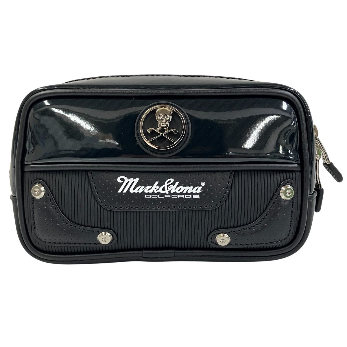 美品　MARK & LONAカート ゴルフバッグ Mark & Lona ポーチ ゴルフ カートバッグ アクセサリ ブラック 中古 美