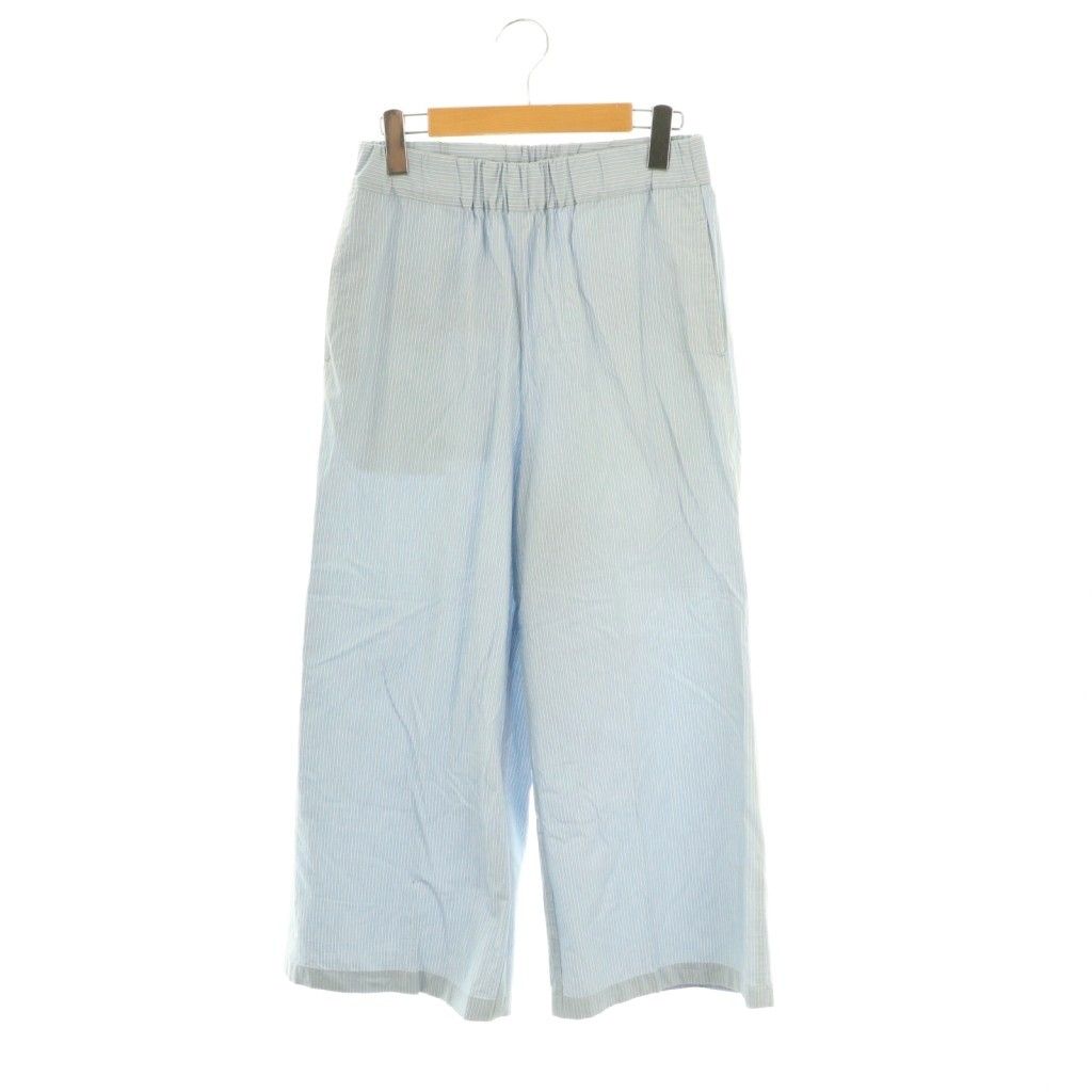 ドゥーズィエムクラス DEUXIEME CLASSE Ambience PANTS ワイドパンツ ピンストライプ ライトブルー ホワイト ES OS