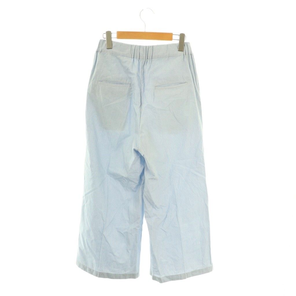 ドゥーズィエムクラス DEUXIEME CLASSE Ambience PANTS ワイドパンツ ピンストライプ ライトブルー ホワイト ES OS