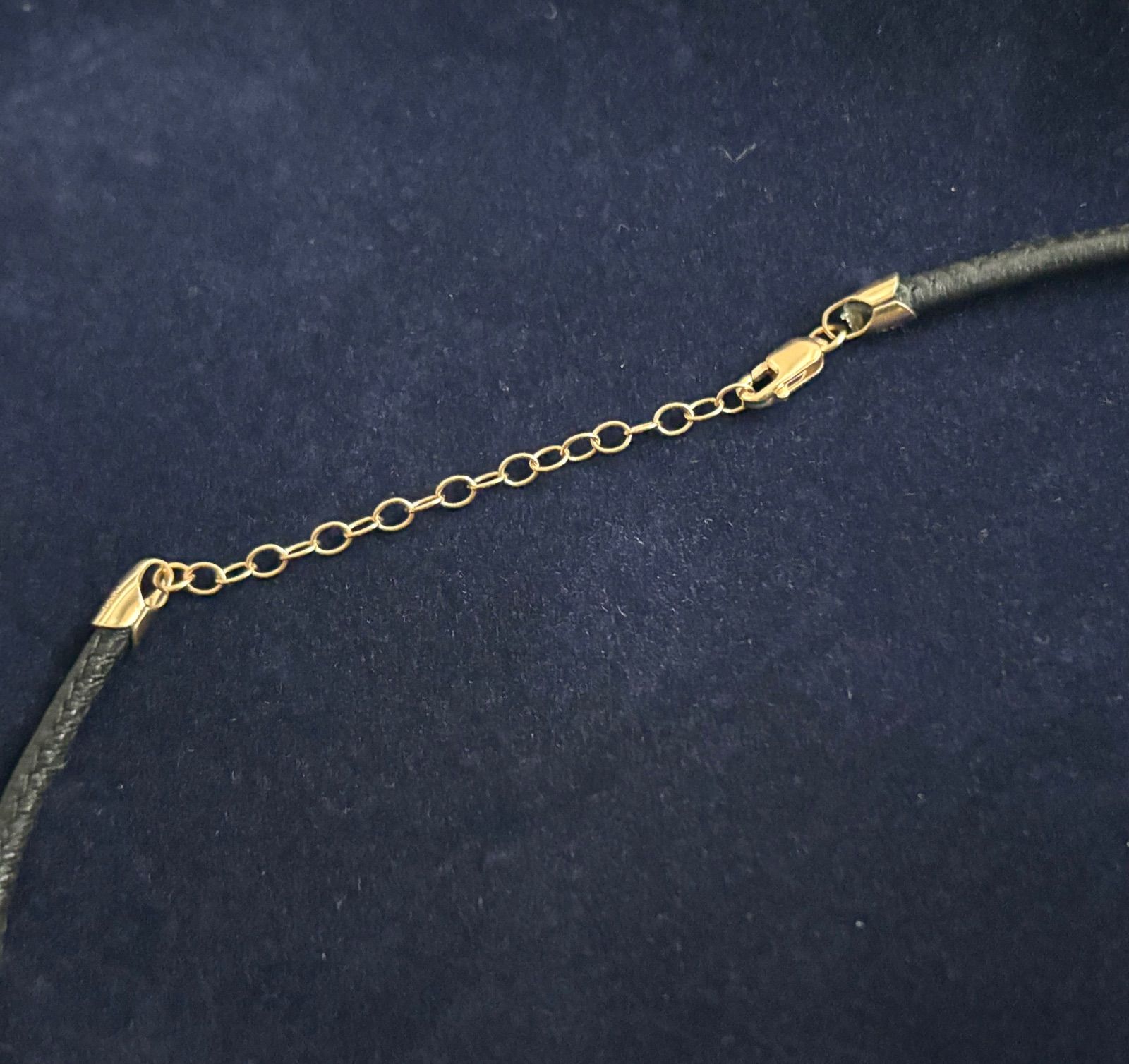 美品 MIZUKI ミズキ 14K 585 パール レザー チョーカー ラリエット