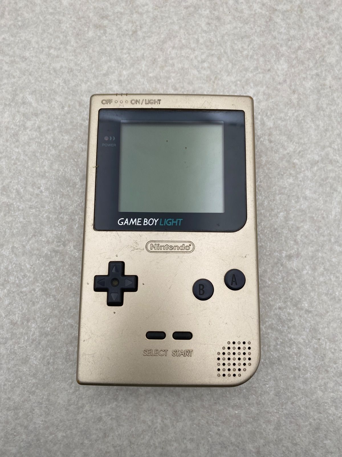 Nintendo ゲームボーイライト 本体 ゴールド ジャンク品