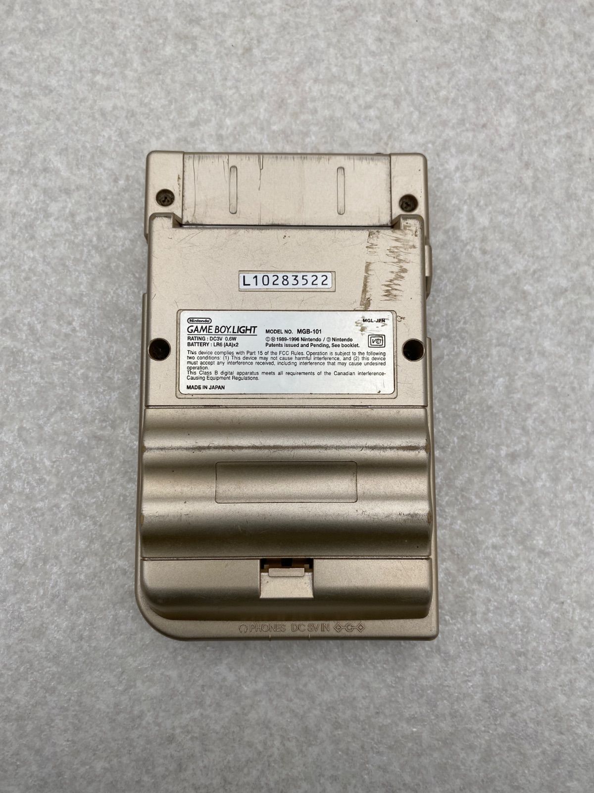 Nintendo ゲームボーイライト 本体 ゴールド 品