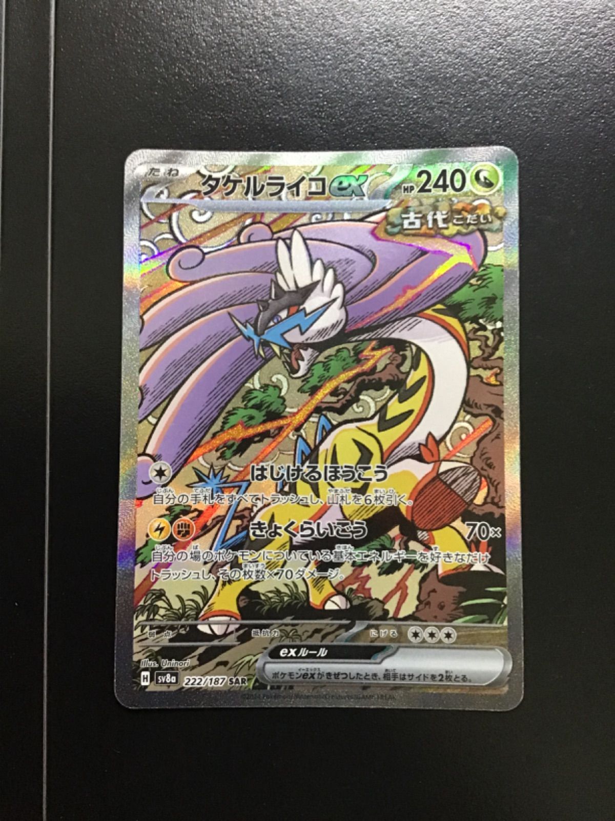 ポケモンカード タケルライコex SAR sv8a 222/187（店舗併売） - メルカリ