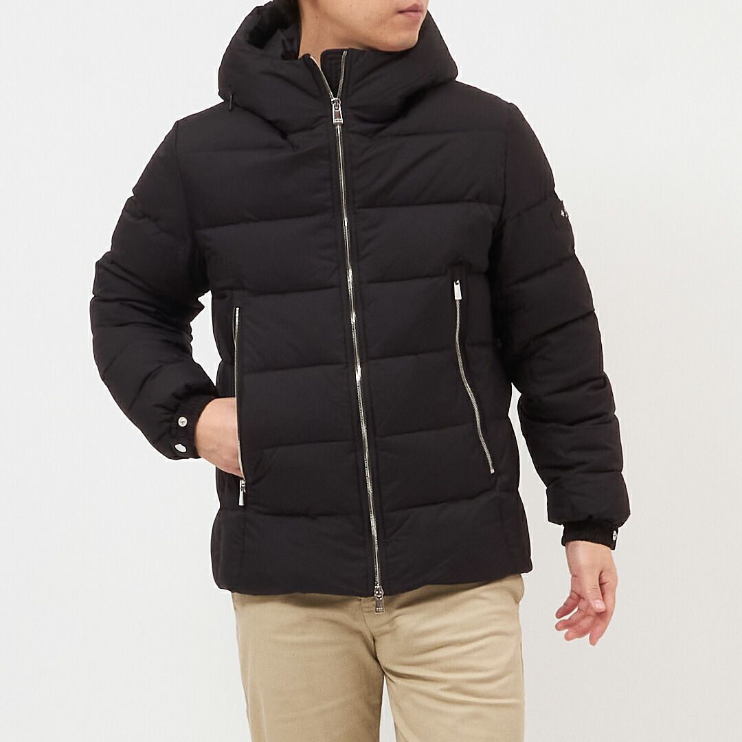 タトラス TATRAS メンズ ダウンジャケット フルジップ フーディ CIZIO シツィオ MJXA0017013588 01BLACK