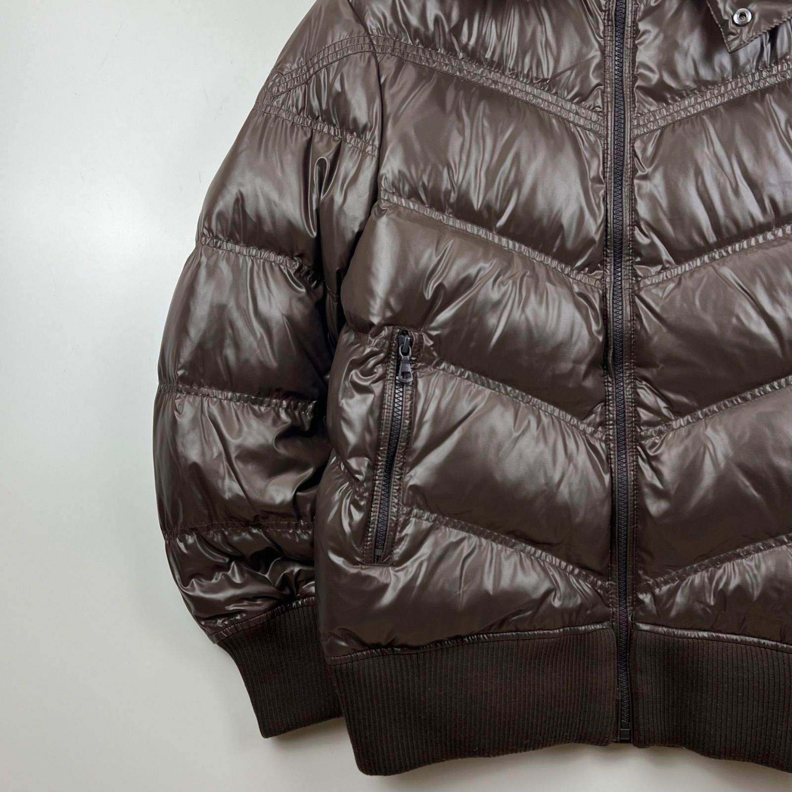 UNIQLO 00s y2k archive shiny fur down jacket S ユニクロ 光沢