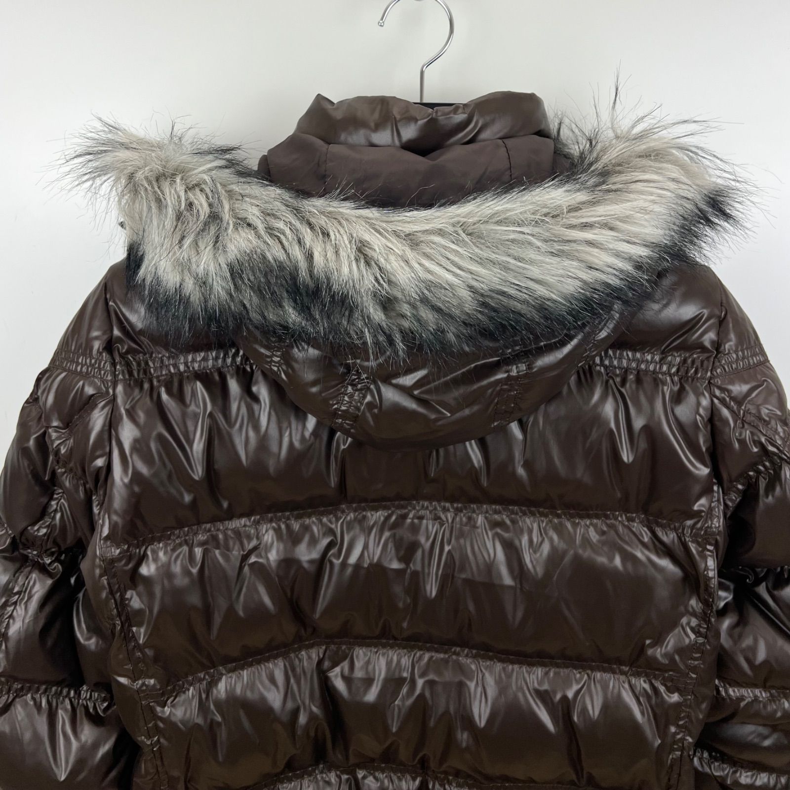 UNIQLO 00s y2k archive shiny fur down jacket S ユニクロ 光沢
