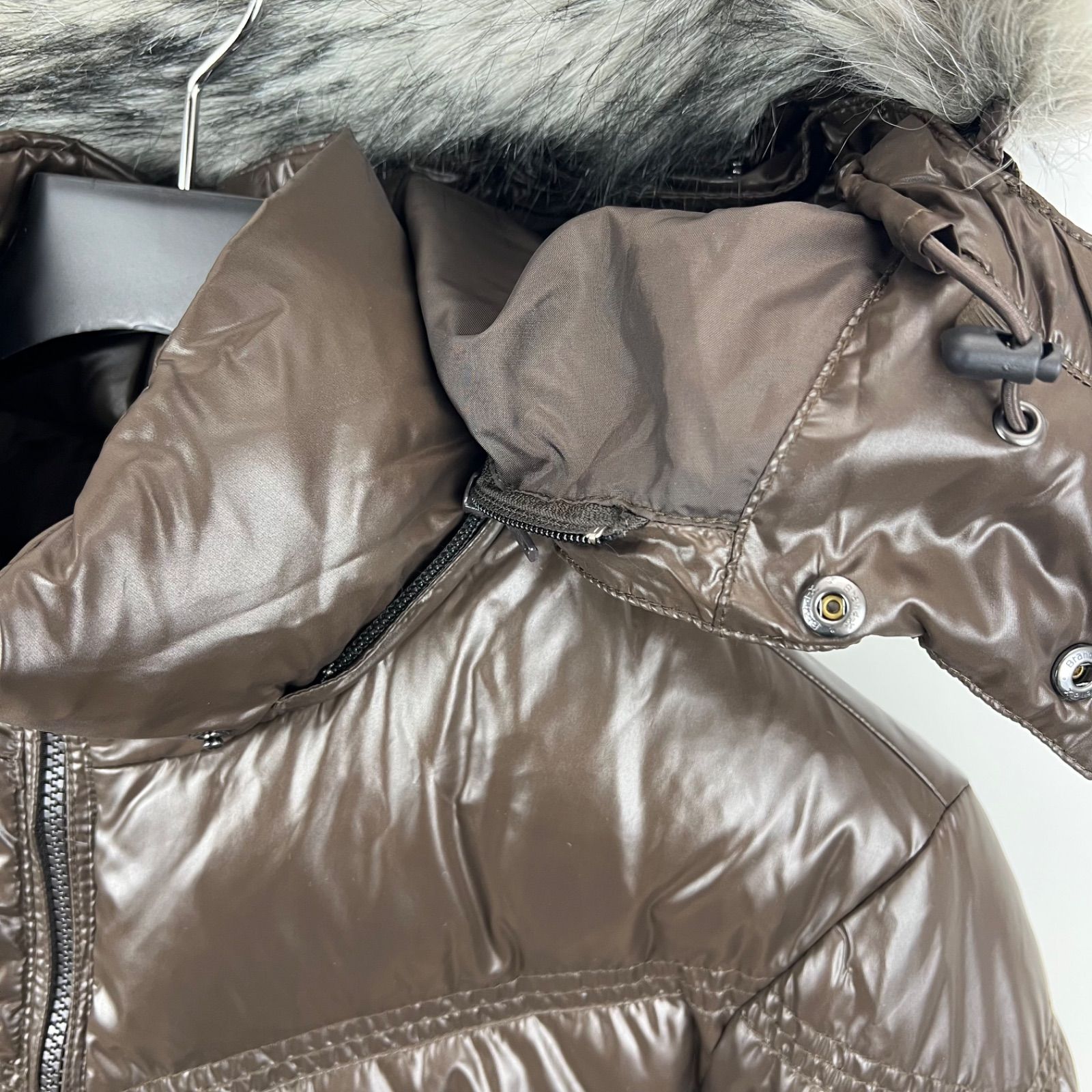 UNIQLO 00s y2k archive shiny fur down jacket S ユニクロ 光沢