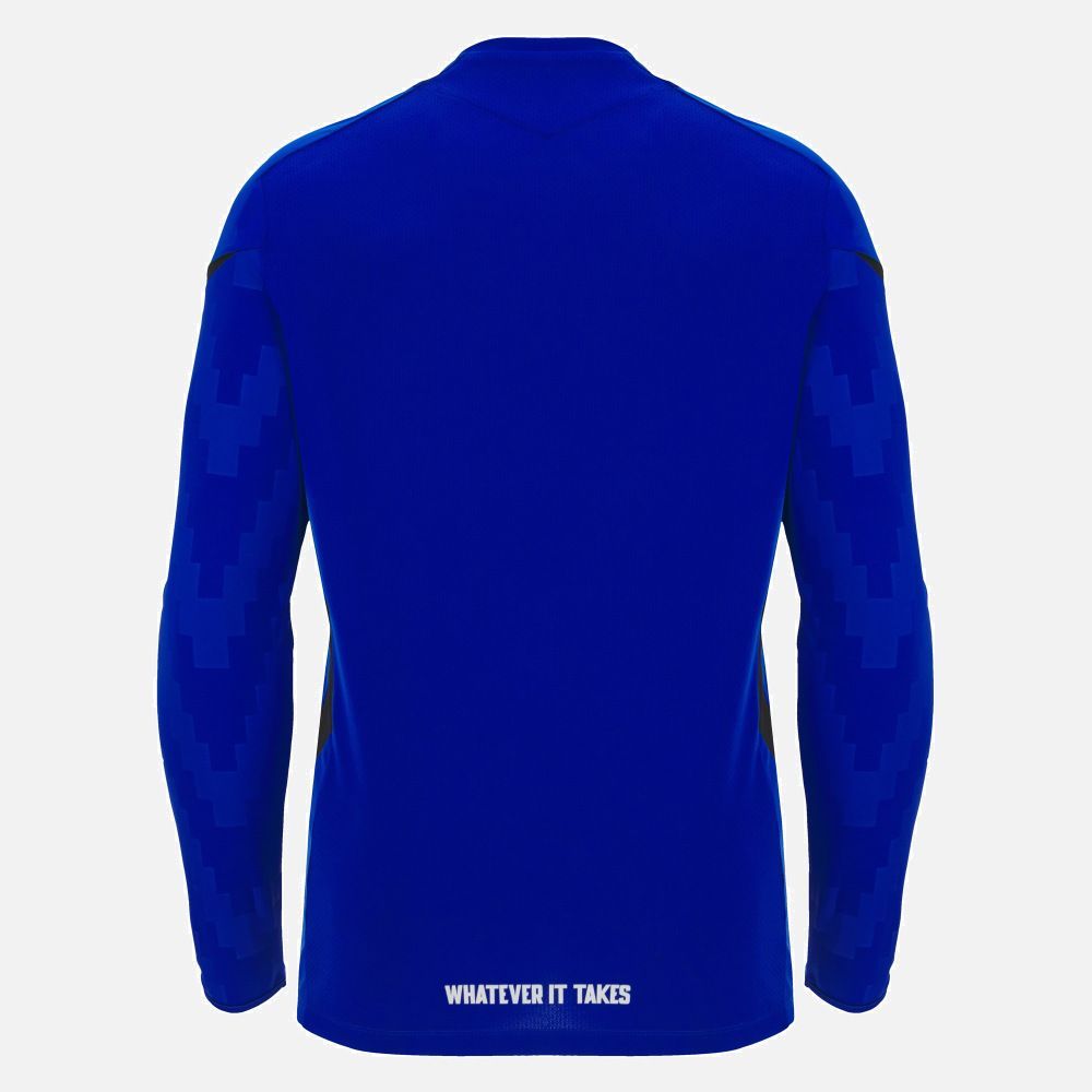 マクロン ラグビー グラスゴー ウォリアーズ 2025 2026 長袖 トレーニング Tシャツ 青 ブルー モデル 日本未発売