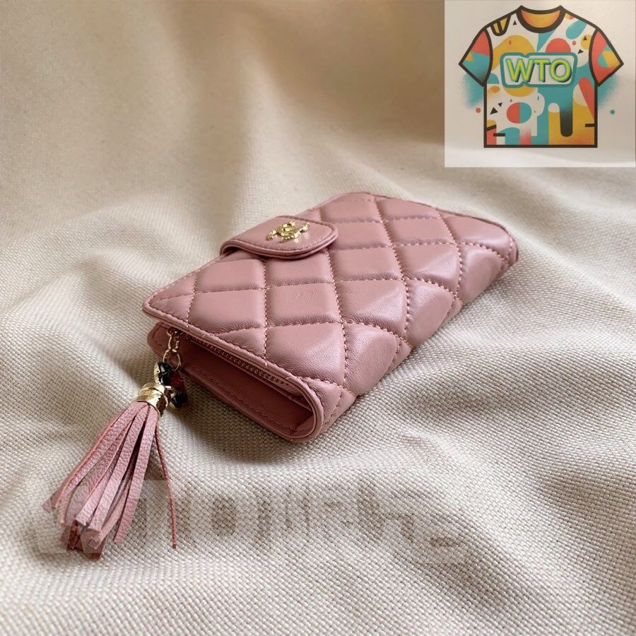 シャネル ウォレット 12001 ブラック＆ピンク 最新モデル -WTO輸入-IFX 04