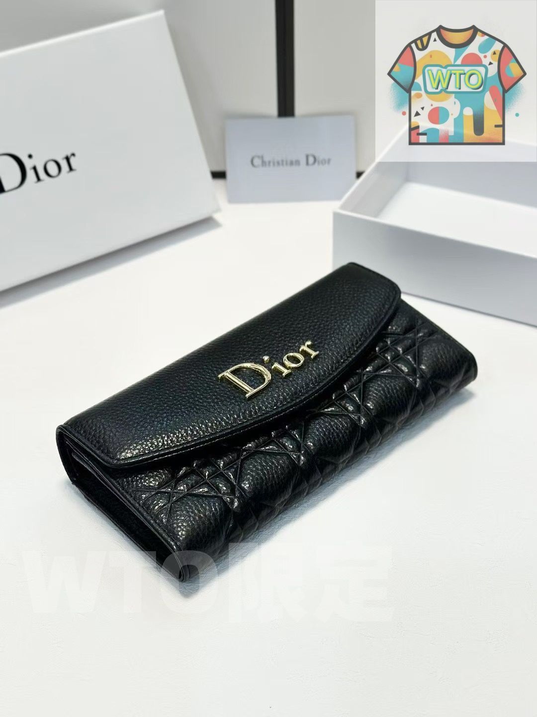 ディオール レディース ウォレット ブラック 高品質レザー -WTO輸入-GWZ 31