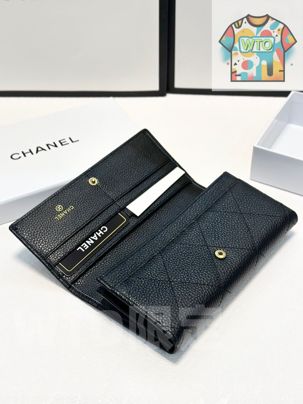 2つ折り ブラック