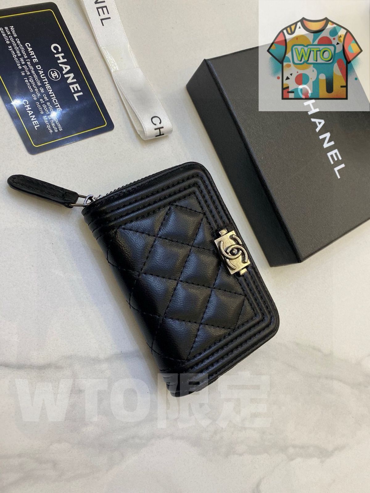 シャネル カードケース - コインケース 84433 高品質レザー -WTO輸入-BXV42