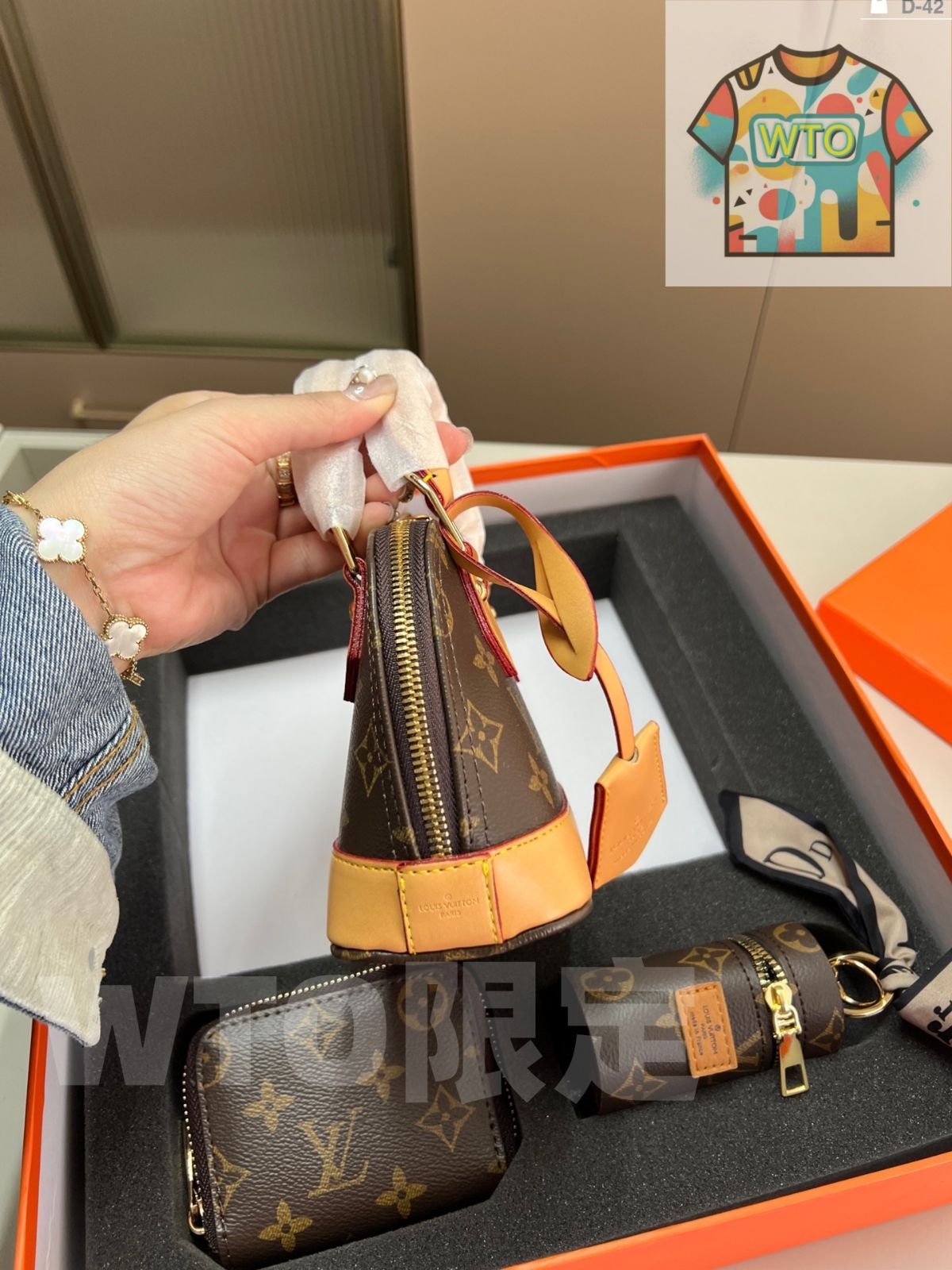 ルイヴィトン シェルバッグ セット コインケース カードケース ギフトボックス付き -WTO輸入-DOY00