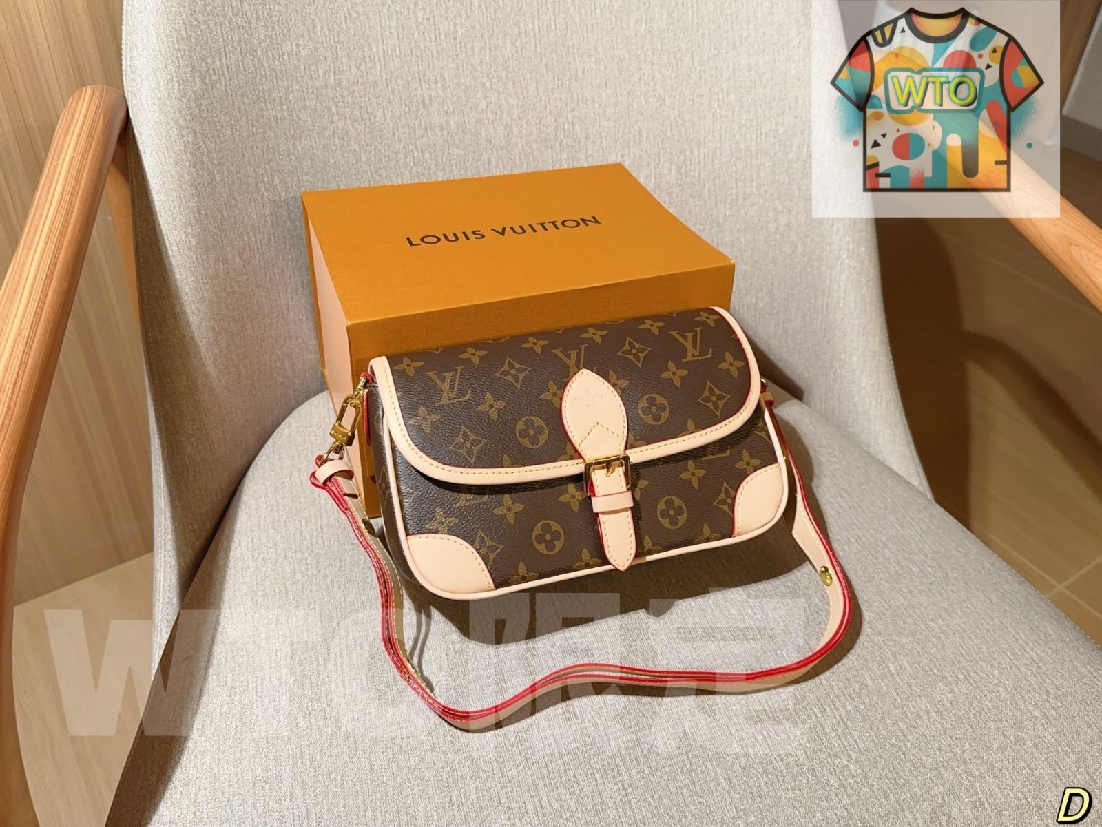 ルイヴィトン 3点セット モノグラム バゲットバッグ 化粧ポーチ コインケース ギフトボックス付き -WTO輸入-HPD48