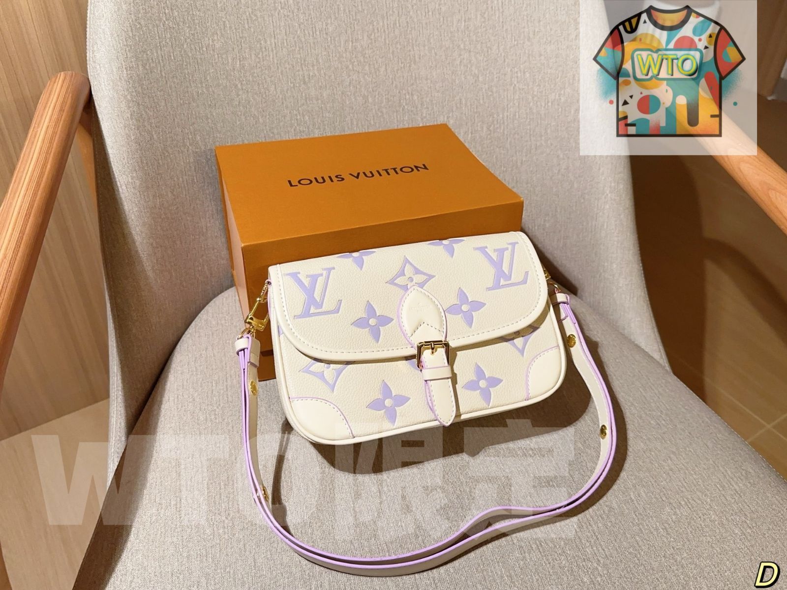 ルイヴィトン 3点セット モノグラム バゲットバッグ 化粧ポーチ コインケース ギフトボックス付き -WTO輸入-BND 16