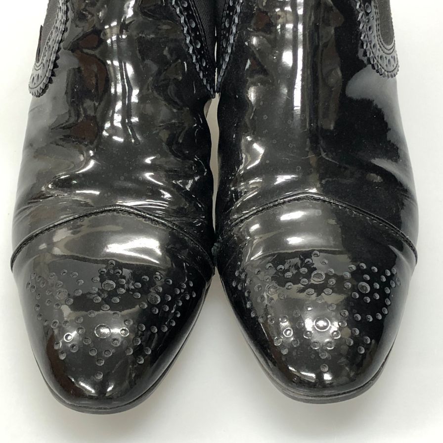  トッズ サイドゴアブーツ メダリオン ガラスレザー AFD 14 その他 ブーツ