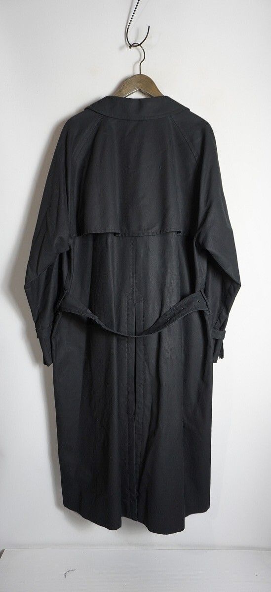 20SS Graphpaper グラフペーパー Double Cloth Peach Trench Coat ダブル クロス ピーチ トレンチ コート ブラック GM201-10180B 925P